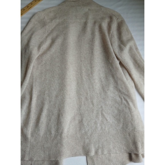 Antonio Melani Sweater Medium 100 Cashmere Cardigan Open Front Drapey Layers - Picture 14 of 14